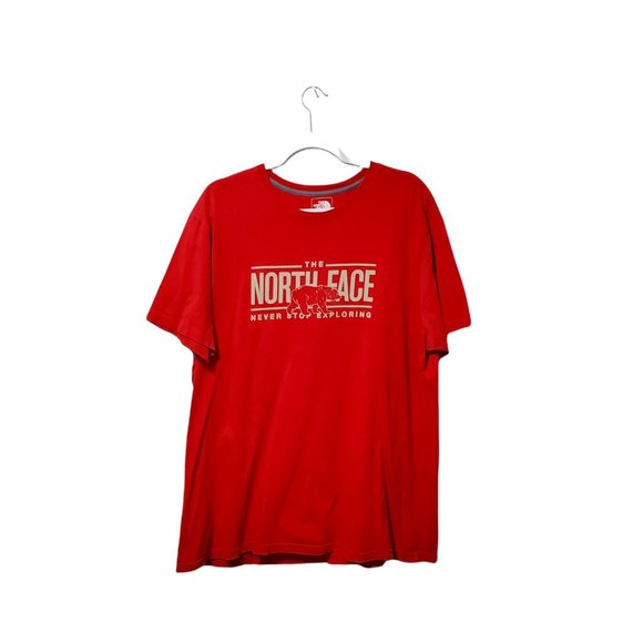 The North Face Shirts | The North Face Never Stop Exploring Men's Red T-Shirt XXL | Color: Red | Size: XXL | Posh_Prplstar's Closet